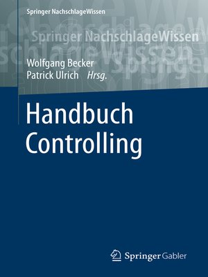 cover image of Handbuch Controlling